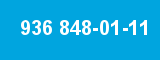 936 848-01-11 936 848-01-11